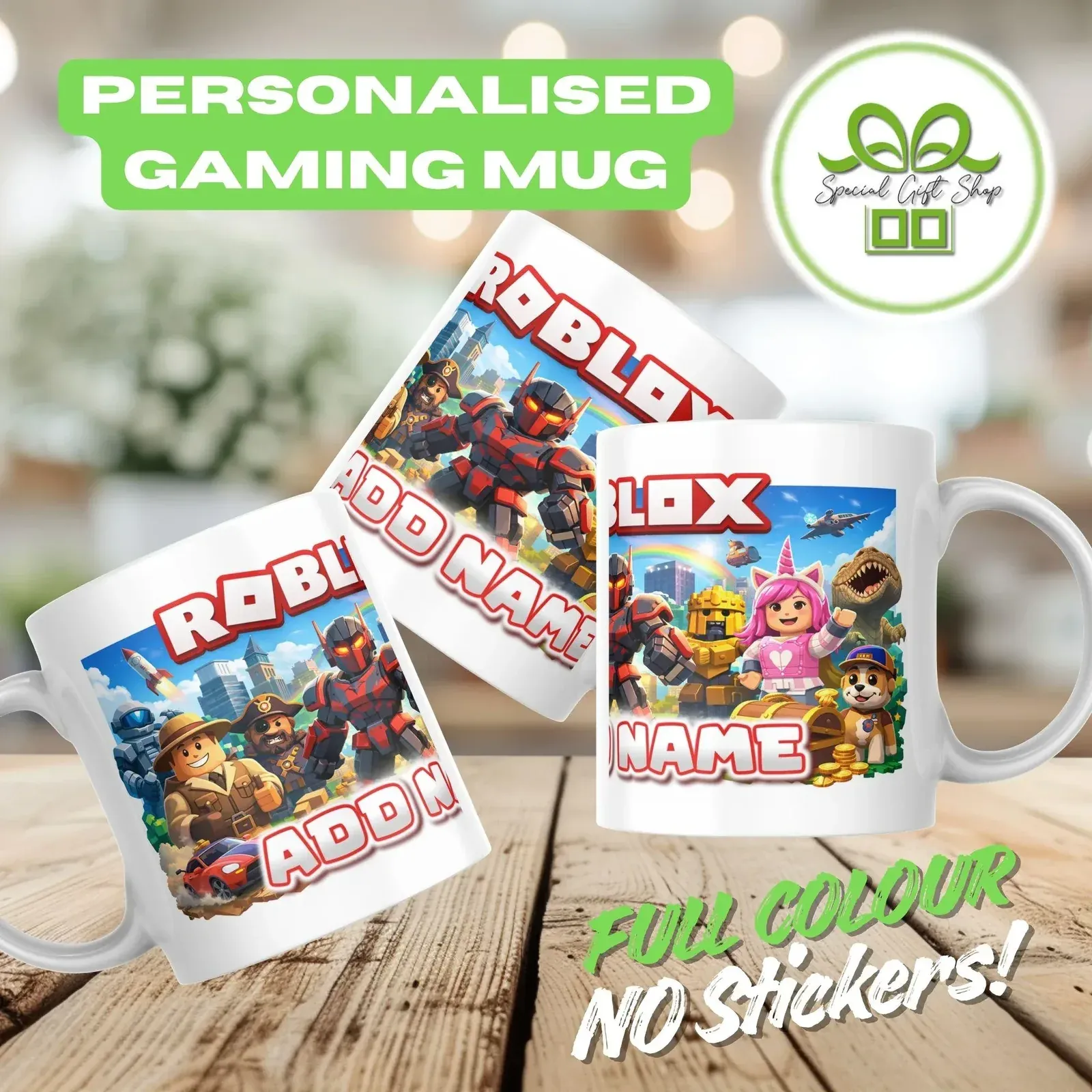 ROBLOX Gaming Mug with Name